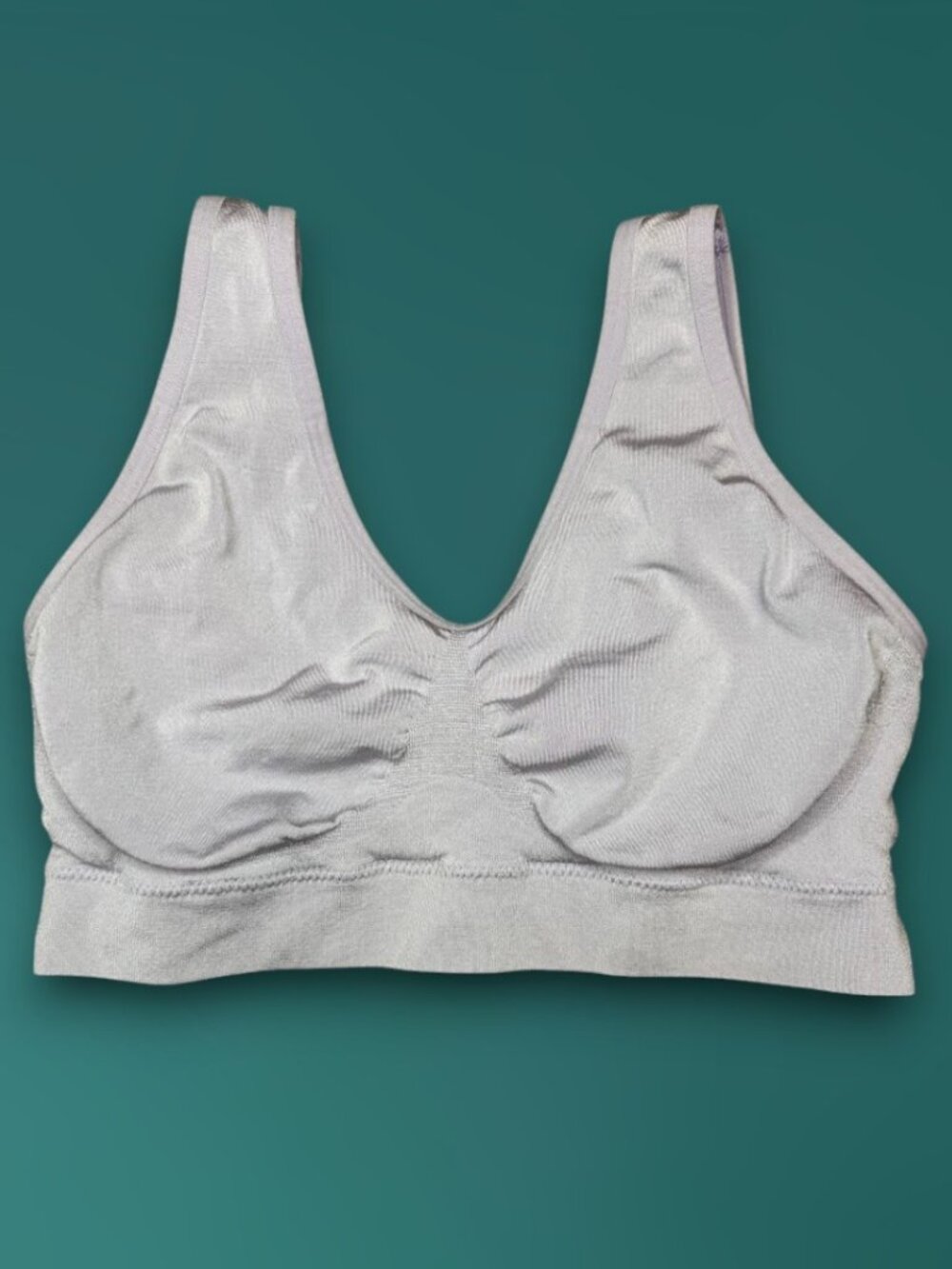 Seamless Wireless Full Coverage Comfort Bra Light Lilac Size US 36
